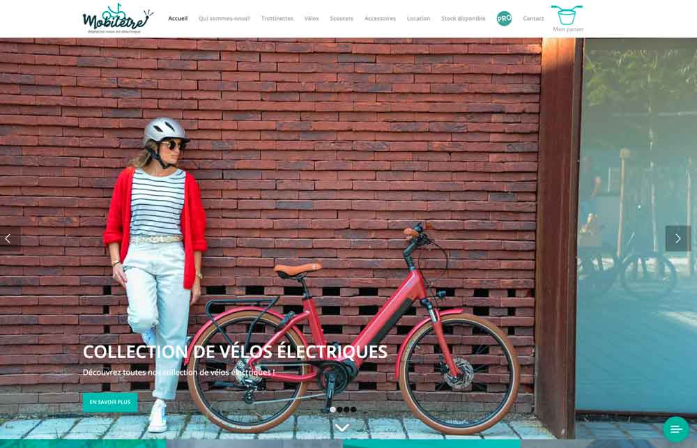 Mobiletre screenshot du site web